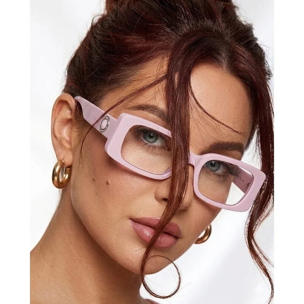 NWT Versace VE3362U Pink Rectangle 53mm Eyeglasses